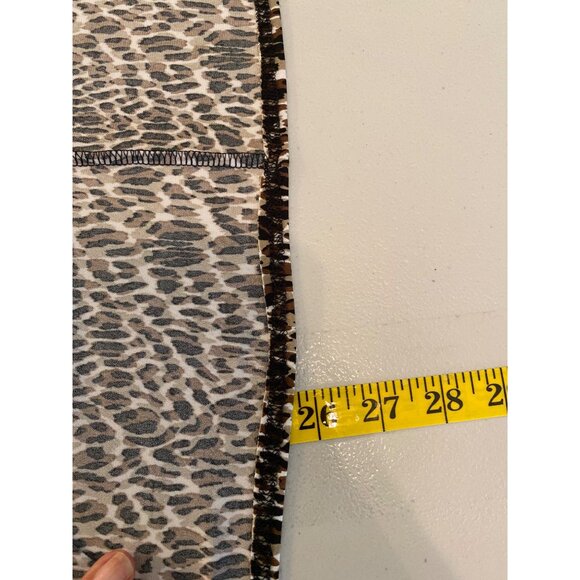 Worthington Womens Stretch Leopard Print Cowl Neck Poncho 1X - Picture 6 of 6